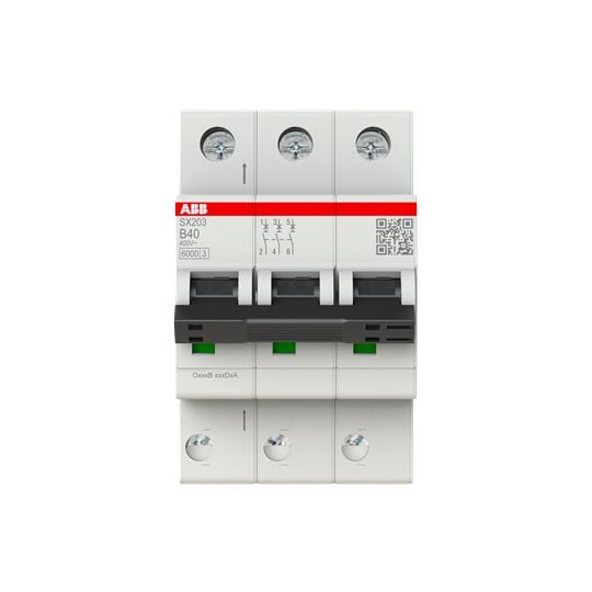 ABB ABB Leitungsschutzschalter AC B 40A 3-polig SX203-B40 400V 3TE 50-60Hz IP20