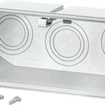 HENSEL Einführungsflansch Kunststoff 300x100mm Mi FM 63 Kabelverschr unbeh Vorpräg