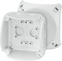 HENSEL Abzweigdose IP66/IP67/IP69 Kunststoff KF 0200 G 93x93x62mm quadrat Wand/Decke
