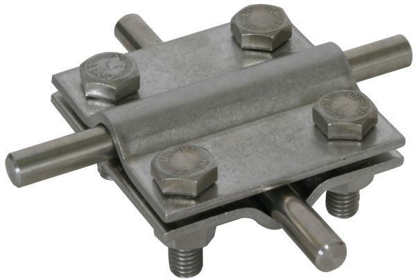 Dehn DEHN SE Kreuzverbinder V4A unbeh Ø10mm KS 8.10 8.10 FL30 V4A Sechskantschraube