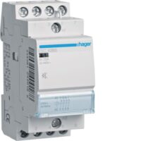 HAGER Installationsschütz 25A 230V/UC 4Ö ESC426S 400V/UC 1900W/AGL 950VA/LL 2TE