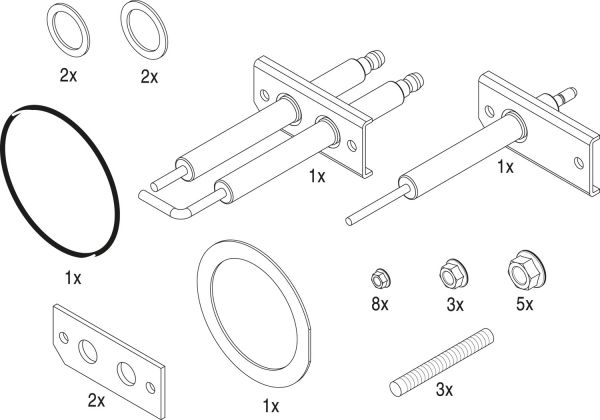 Junkers BOSCH Ersatzteil TTNR: 8738805303 Service Set KB372 / Condens 7000F everp