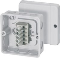 HENSEL Klemmenkasten 2,5qmm 5-fach Kunststoff Aufputz DE 9325 88x88x47mm IP55 hfr