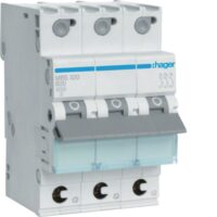 HAGER Leitungsschutzschalter AC B 20A 3p MBS320 415V 3TE 50Hz Zusatzeinr mögl