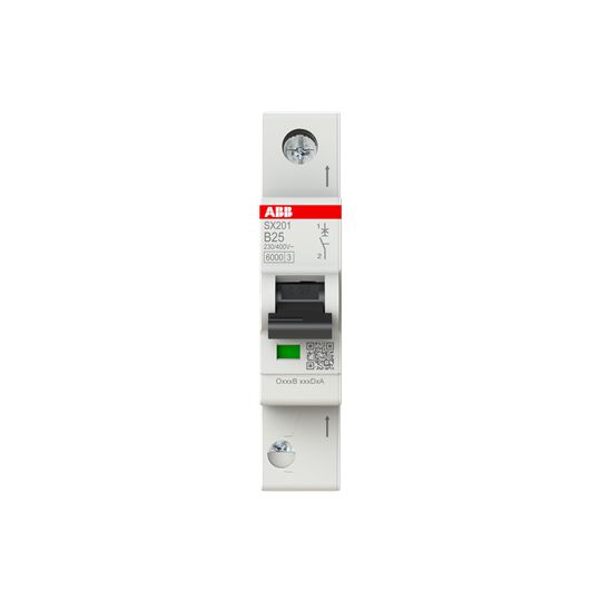 ABB ABB Leitungsschutzschalter AC B 25A 1-polig SX201-B25 230V 1TE 50-60Hz IP20