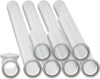 BOSCH Abgaszubehör FC-Set-SR80 Set Abgasrohre d:80 mm, 10m + Prüfrohr
