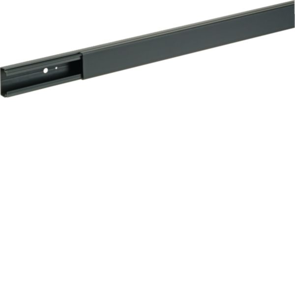 HAGER Leitungsführungskanal Kunststoff gra-schwarz LF2003509011 20x33x2000mm RAL9011 unbeh