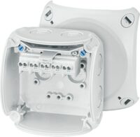 HENSEL Abzweigdose Klemme IP66/IP67/IP69 KF 0202 G 4qmm 93x93x62mm quadrat Kunststoff