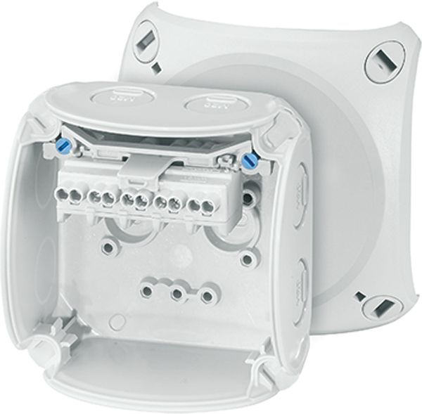 Hensel HENSEL Abzweigdose Klemme IP66/IP67/IP69 KF 0202 G 4qmm 93x93x62mm quadrat Kunststoff