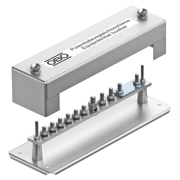 OBO Bettermann BETTERMANN Potentialausgleichschiene ST 1810 1rndl mit Haube ST Aufb_fix