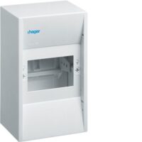 HAGER Kleinverteiler Aufputz 1x4TE Kunststoff IP30 GD104N 110x180x82mm ET82mm DIN-Schiene
