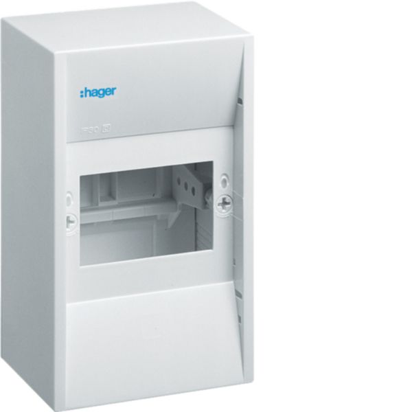 HAGER Kleinverteiler Aufputz 1x4TE Kunststoff IP30 GD104N 110x180x82mm ET82mm DIN-Schiene