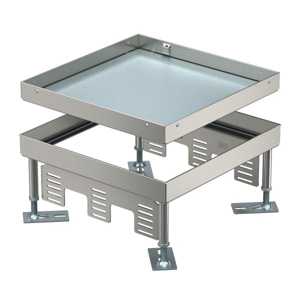 OBO Bettermann BETTERMANN Kassette nivellierbar VA nass RKN3 9 VS 20 quadrat 244mm 105-150mm