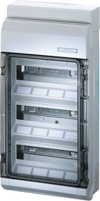 HENSEL Automatengehäuse Aufputz 3x12TE Kunststoff KV 3536 IP54 295x583x129mm ET93mm