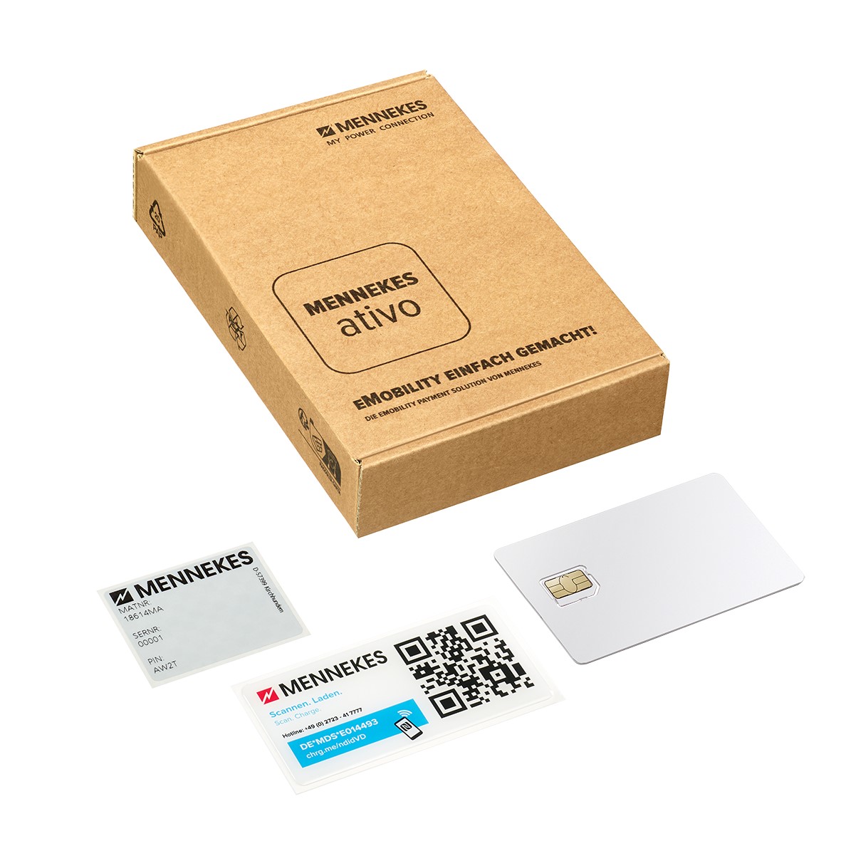 Mennekes Mennekes E-Mobil. ativo 4Business Paket inklusive SIM-Karte 18615MA