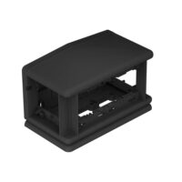 BETTERMANN Aufflur-Tank PA RAL9011 4-fach T4L00C 9011 126x137x225mm für Nasspflege