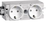 HAGER Steckdose 2-fach ver-weiß matt GEB-K IP20 GS20009016