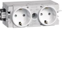 HAGER Steckdose 2-fach ver-weiß matt GEB-K IP20 GS20009016