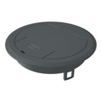 BETTERMANN Geräteeinsatz Kunststoff rnd grau GES R2 7011 RAL7011