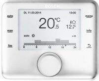 BOSCH raumtemperaturgefüh. Regler CR 400 für bis 4 Heizkreise und 2 WW-Ladekreise