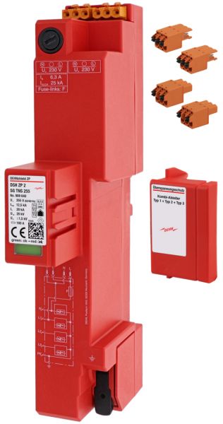 Dehn DEHN SE Kombi-Ableiter Sammelsch 4-polig 2TE DSH ZP 2 SG TNS 255 230VAC 1,5kV