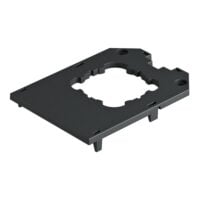 BETTERMANN Abdeckplatte PA 104mm 11fÖffn UT34 D1 schwarz Tragering rund