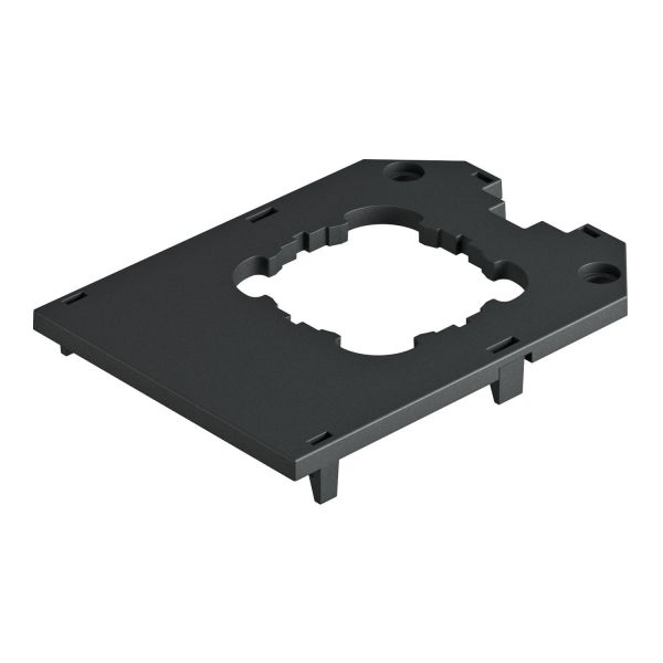 OBO Bettermann BETTERMANN Abdeckplatte PA 104mm 11fÖffn UT34 D1 schwarz Tragering rund