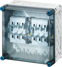 HENSEL Sicherungsgehäuse 125A IP65 NH00 Mi 4250 uni Kunststoff mit transpDeckel AnbMögl