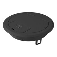 BETTERMANN Geräteeinsatz Kunststoff rnd schwarz GES R2 9011 RAL9011