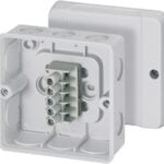 HENSEL Klemmenkasten 4qmm 5-fach Kunststoff Aufputz IP55 DE 9345 98x98x52mm hfr