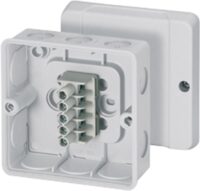 HENSEL Klemmenkasten 4qmm 5-fach Kunststoff Aufputz IP55 DE 9345 98x98x52mm hfr