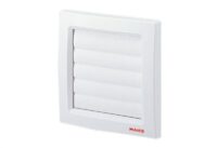 MAICO Wand-Jalousieklappe Kunststoff 172x172mm Aufputz 120 Ø125mm ausblas Mit Einbaurahmen