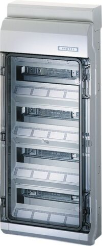 HENSEL Automatengehäuse Aufputz 4x12TE Kunststoff KV 9448 IP65 295x708x129mm ET93mm