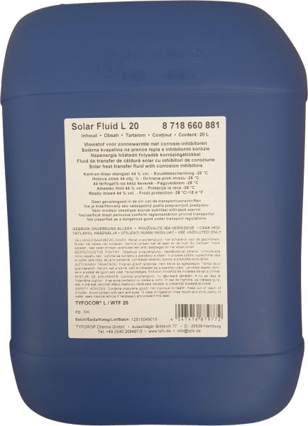 Junkers BOSCH Zubehör Solartechnik SFF 10 Solarfluid für Flachkollektoren, 10 L