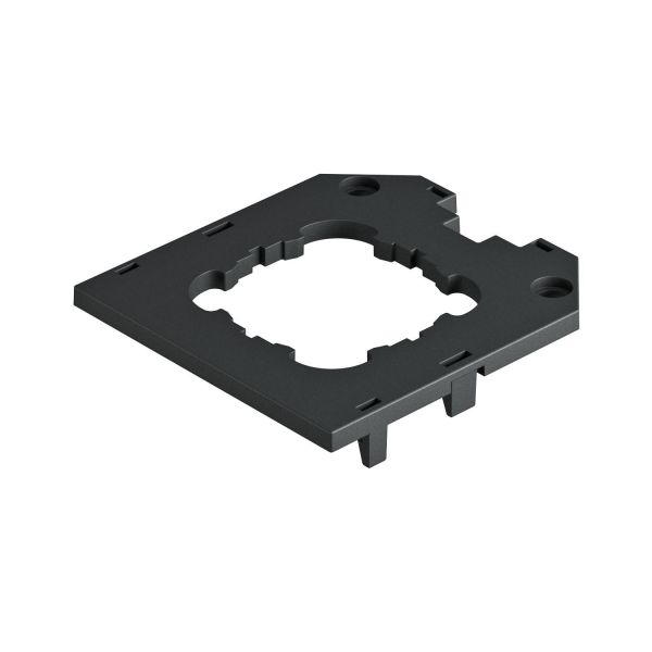 OBO Bettermann BETTERMANN Abdeckplatte PA 82,5mm schwarz UT3 D1 11fÖffn Tragering rund