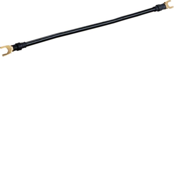 HAGER Verdrahtungsbrücke 1ph 250mm 10qmm K67L 50A Gabel isol schwarz
