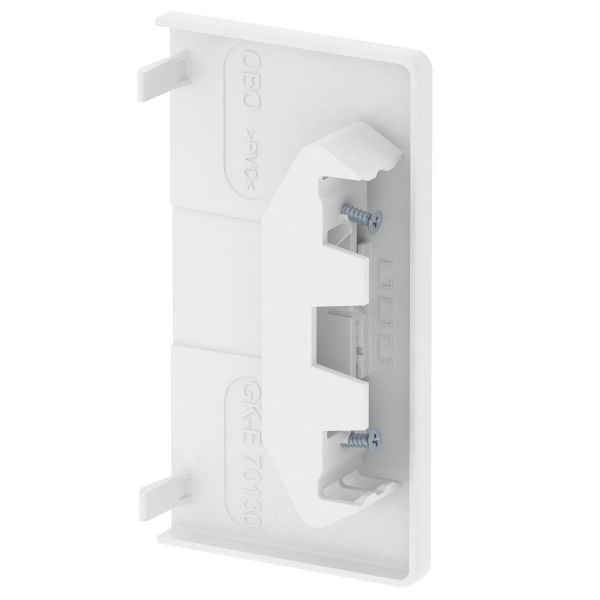 OBO Bettermann BETTERMANN Endstück GEB-K 130x70mm Kunststoff GK-E70130RW li/re reinweiß RAL9010 unbeh