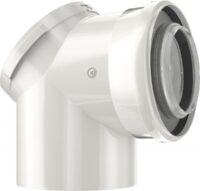 BOSCH Abgaszubehör FC-CER80-87 Doppelrohrbogen Prüföffnung, d:80/125 mm