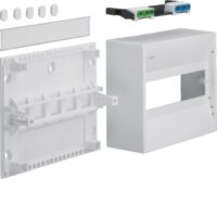 HAGER Kleinverteiler Aufputz 1x10TE Kunststoff IP30 GD110N 218x180x82mm ET82mm DIN-Schiene