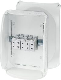 HENSEL Klemmenkasten 50qmm 5-fach Kunststoff Aufputz hfr DK 5055 G 355x255x122mm IP66