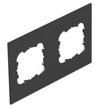 BETTERMANN Abdeckplatte PVC 142mm schwarz T12L P2S 9011