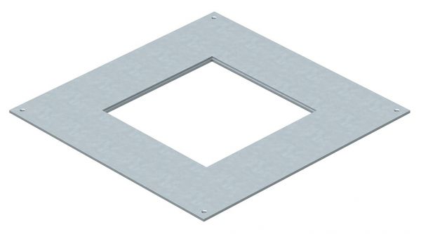 OBO Bettermann BETTERMANN Montagedeckel ST quadrat 4mm DUG 250-3 4 trocken 282x282mm