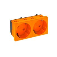 BETTERMANN Steckdose 2-fach or matt GEB-K mit BS STD-D3S ROR2 IP20