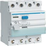 HAGER FI-Schutzschalter A 4p 400V 63A CDS463D 0,03A 4TE REG 1,5kA 0,25kA/stoß