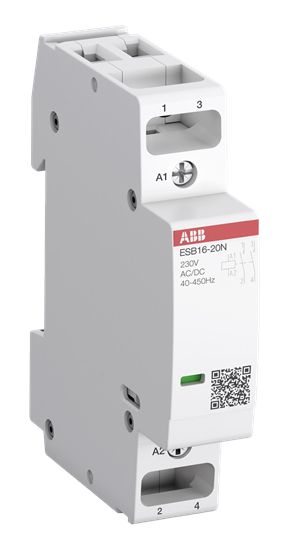 ABB ABB Installationsschütz 16A 230V/UC 1S ESB16-11N-06 220-250V/UC 1Ö 1TE