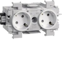 HAGER Steckdose 2-fach ver-weiß GEB-K IP20 GS20119016