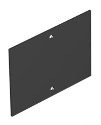BETTERMANN Blindplatte PVC 109,5mm schwarz T4B P0S2 9011 Blindplatte
