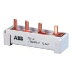 ABB Phasenschiene 4+N 17,6mm 10qmm 63A PS4/12NN Stift isol