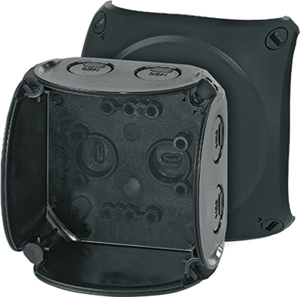 Hensel HENSEL Abzweigdose IP66/IP67/IP69 Kunststoff KF 0200 B 93x93x62mm quadrat Wand/Decke