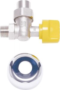 Installationszubehör Nr. 440/11 Gashahn R 1/2 mit TAE, Eckform